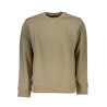 HUGO BOSS MEN&39S BEIGE ZIPLESS SWEATSHIRT