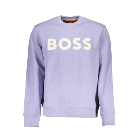 HUGO BOSS MEN&39S PURPLE ZIPLESS SWEATSHIRT