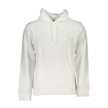 HUGO BOSS MEN&39S WHITE ZIPLESS SWEATSHIRT