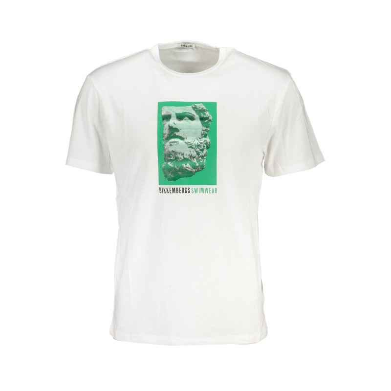 BIKKEMBERGS T-SHIRT MANICHE CORTE UOMO BIANCO