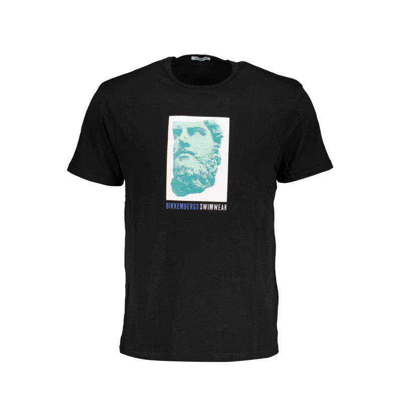 BIKKEMBERGS T-SHIRT MANICHE CORTE UOMO NERO