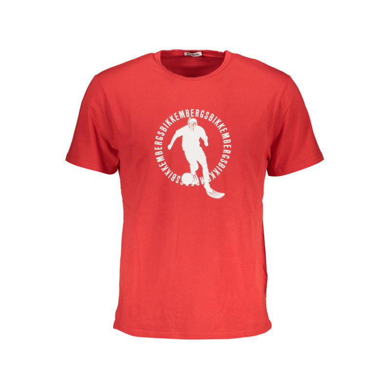 BIKKEMBERGS MEN&39S RED SHORT SLEEVE T-SHIRT