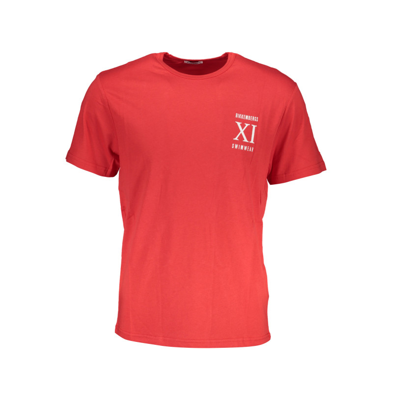 BIKKEMBERGS MEN&39S RED SHORT SLEEVE T-SHIRT