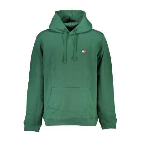 TOMMY HILFIGER MEN&39S GREEN ZIPLESS SWEATSHIRT