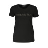 PATRIZIA PEPE T-SHIRT MANICHE CORTE DONNA NERO