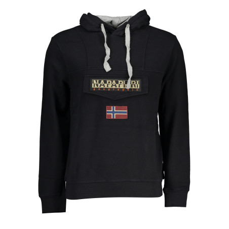 NAPAPIJRI MEN&39S BLACK ZIPLESS SWEATSHIRT