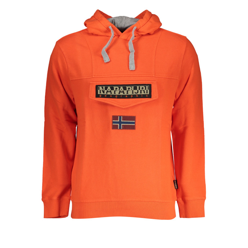 NAPAPIJRI MEN&39S RED ZIP-OUT SWEATSHIRT