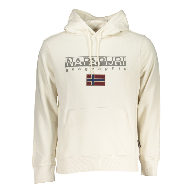 NAPAPIJRI MEN&39S WHITE ZIPLESS SWEATSHIRT