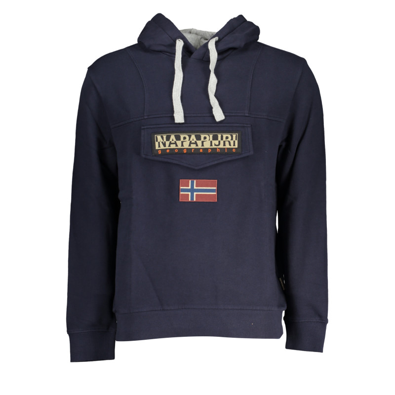 NAPAPIJRI MEN&39S BLUE ZIPLESS SWEATSHIRT