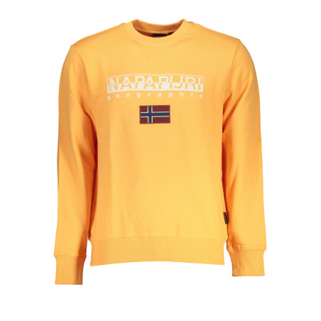 NAPAPIJRI MEN&39S ORANGE ZIPLESS SWEATSHIRT