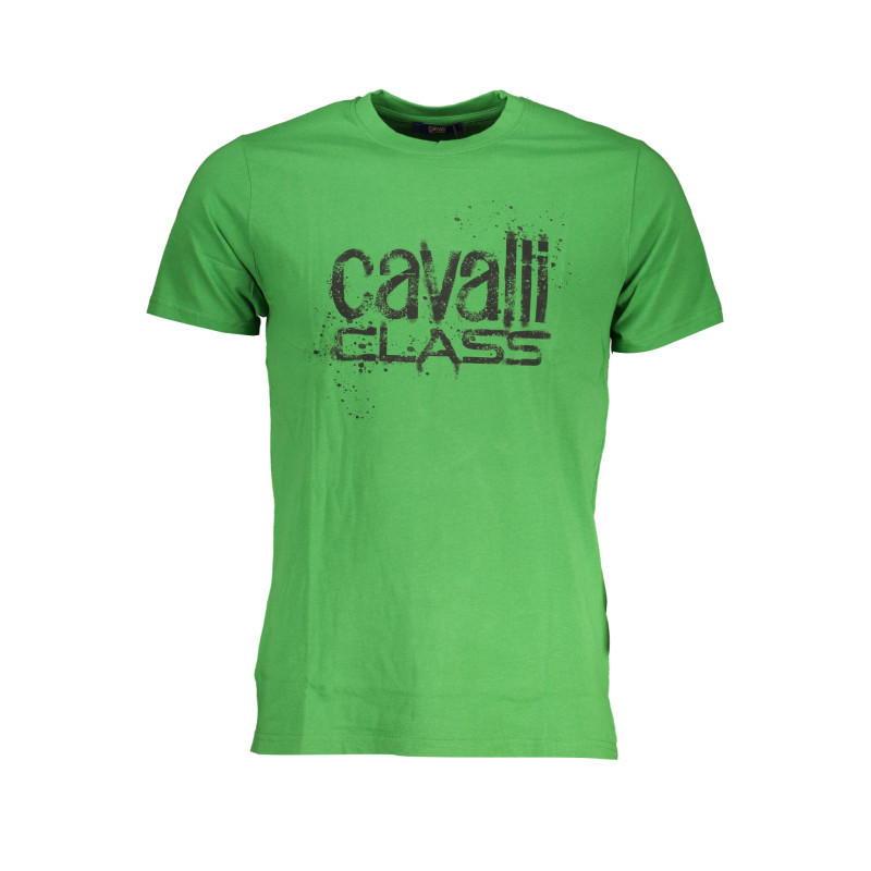 CAVALLI CLASS T-SHIRT MANICHE CORTE UOMO VERDE