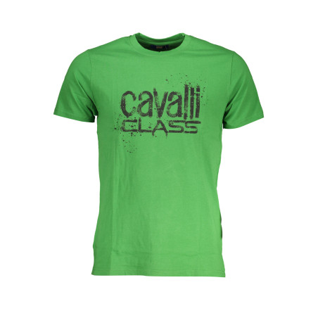 CAVALLI CLASS GREEN MEN&39S SHORT SLEEVED T-SHIRT