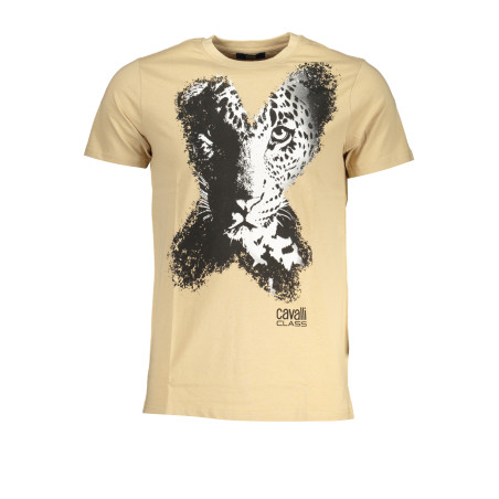 CAVALLI CLASS MEN&39S SHORT SLEEVED T-SHIRT BEIGE