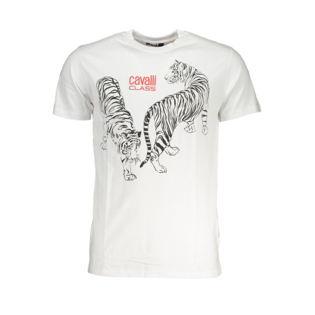 CAVALLI CLASS MEN&39S SHORT SLEEVED T-SHIRT WHITE