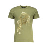 CAVALLI CLASS GREEN MEN&39S SHORT SLEEVED T-SHIRT