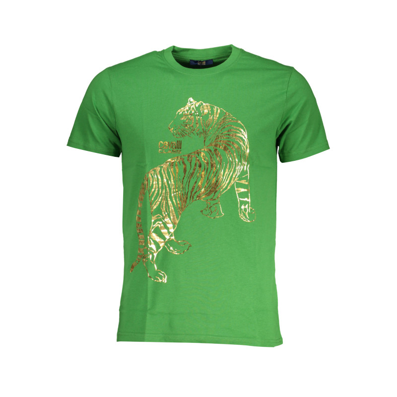 CAVALLI CLASS GREEN MEN&39S SHORT SLEEVED T-SHIRT