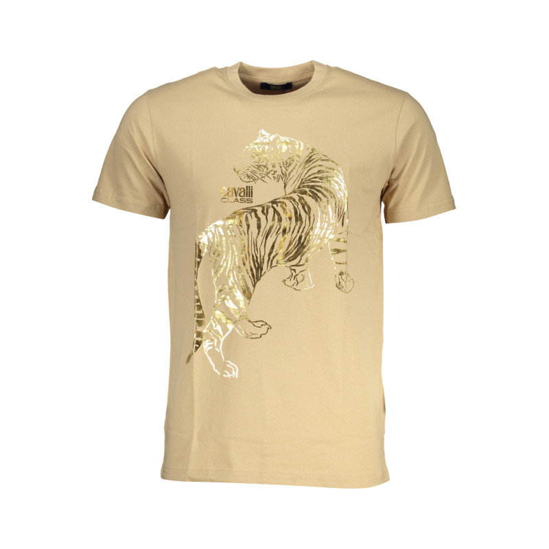 CAVALLI CLASS MEN&39S SHORT SLEEVED T-SHIRT BEIGE