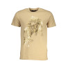 CAVALLI CLASS MEN&39S SHORT SLEEVED T-SHIRT BEIGE