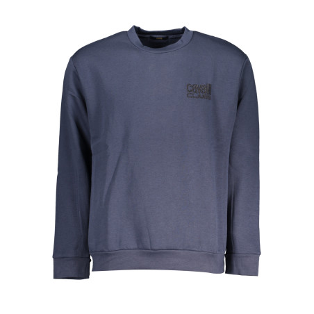 CAVALLI CLASS MEN&39S BLUE ZIPLESS SWEATSHIRT