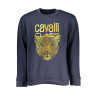 CAVALLI CLASS FELPA SENZA ZIP UOMO BLU