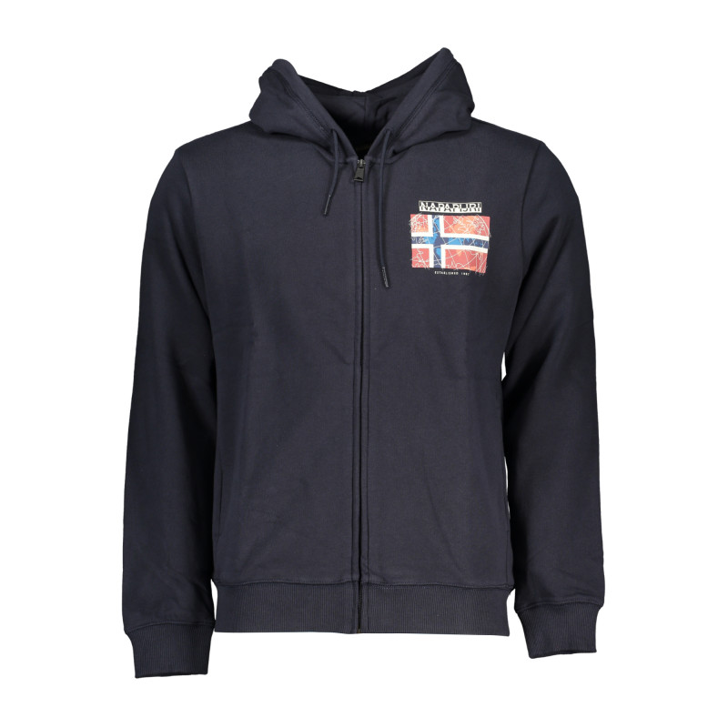 NAPAPIJRI MEN&39S BLUE ZIP SWEATSHIRT