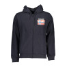 NAPAPIJRI MEN&39S BLUE ZIP SWEATSHIRT