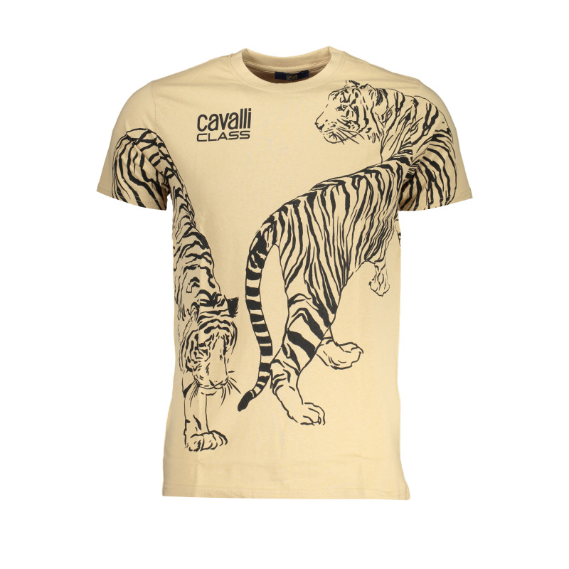 CAVALLI CLASS MEN&39S SHORT SLEEVED T-SHIRT BEIGE