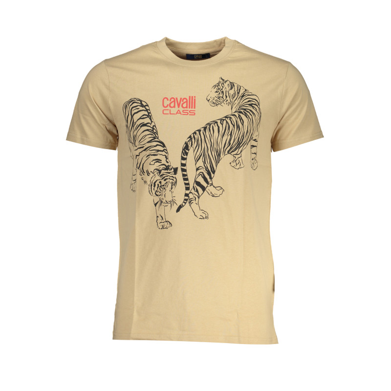 CAVALLI CLASS T-SHIRT MANICHE CORTE UOMO BEIGE