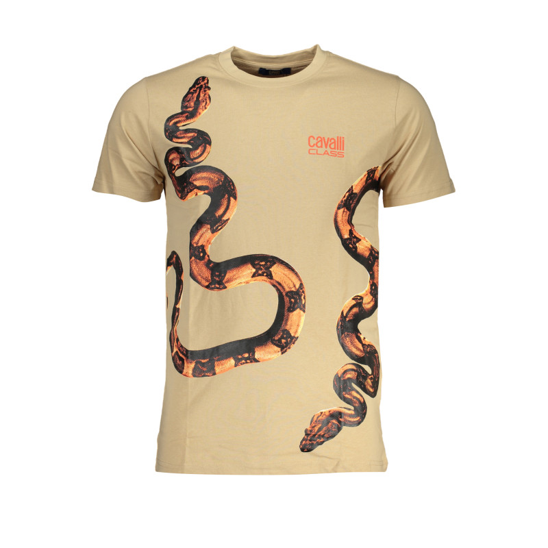 CAVALLI CLASS MEN&39S SHORT SLEEVED T-SHIRT BEIGE