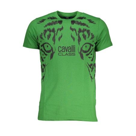 CAVALLI CLASS T-SHIRT MANICHE CORTE UOMO VERDE