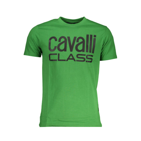 CAVALLI CLASS GREEN MEN&39S SHORT SLEEVED T-SHIRT