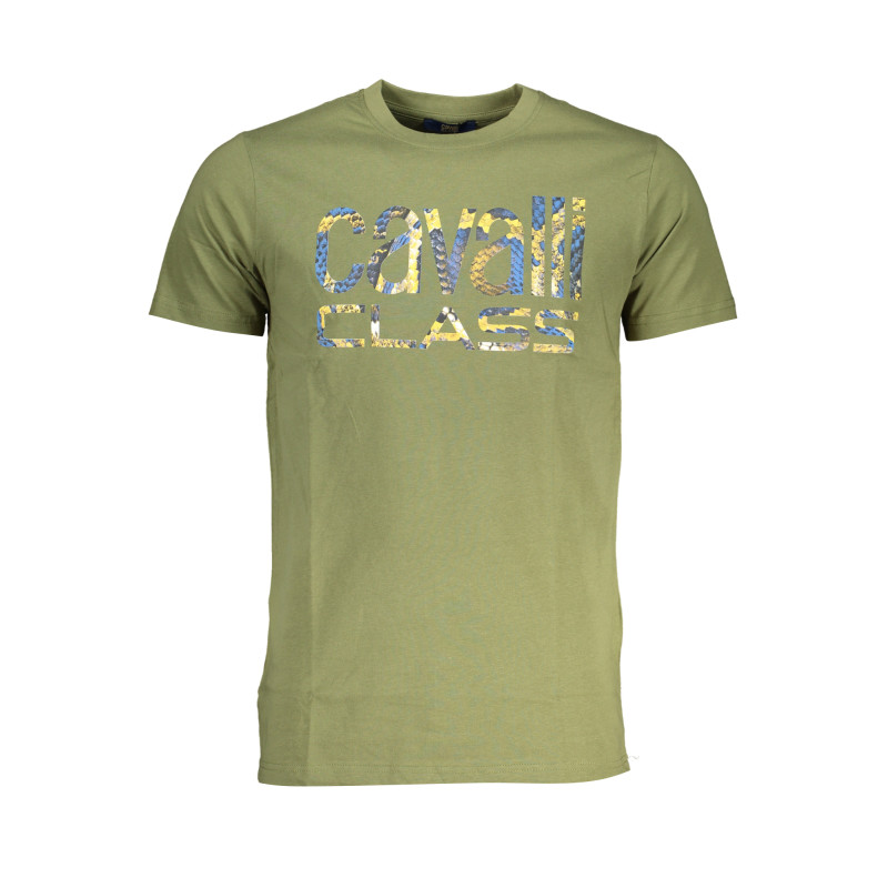 CAVALLI CLASS GREEN MEN&39S SHORT SLEEVED T-SHIRT