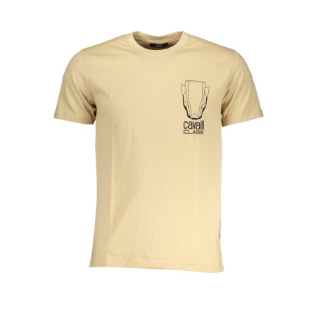 CAVALLI CLASS MEN&39S SHORT SLEEVED T-SHIRT BEIGE