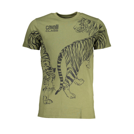 CAVALLI CLASS GREEN MEN&39S SHORT SLEEVED T-SHIRT