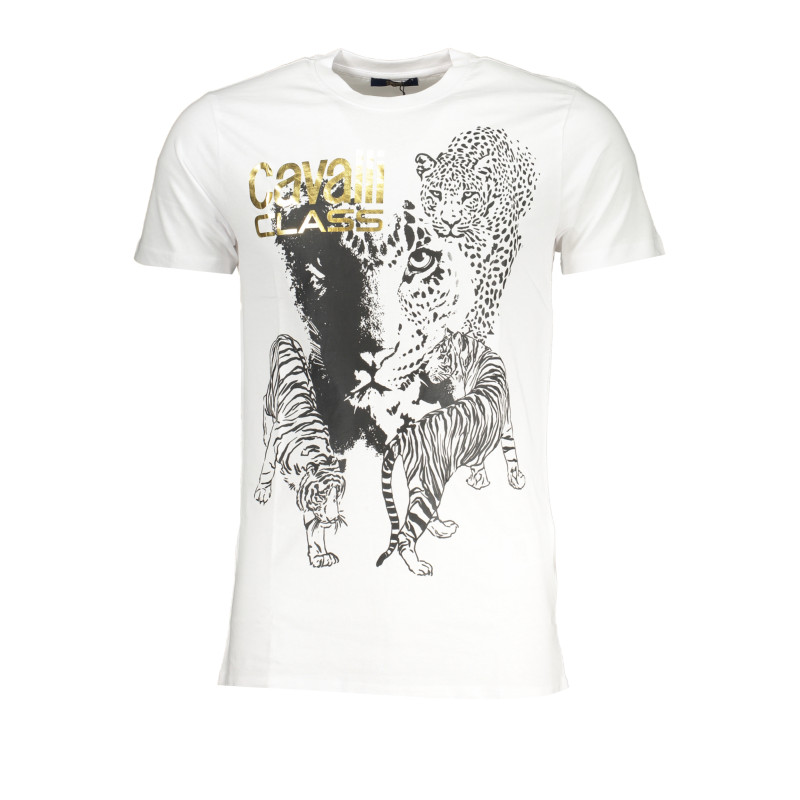 CAVALLI CLASS MEN&39S SHORT SLEEVED T-SHIRT WHITE