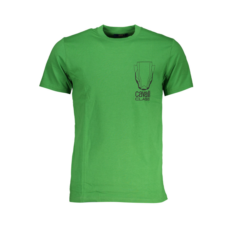 CAVALLI CLASS GREEN MEN&39S SHORT SLEEVED T-SHIRT