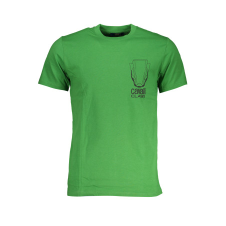 CAVALLI CLASS T-SHIRT MANICHE CORTE UOMO VERDE