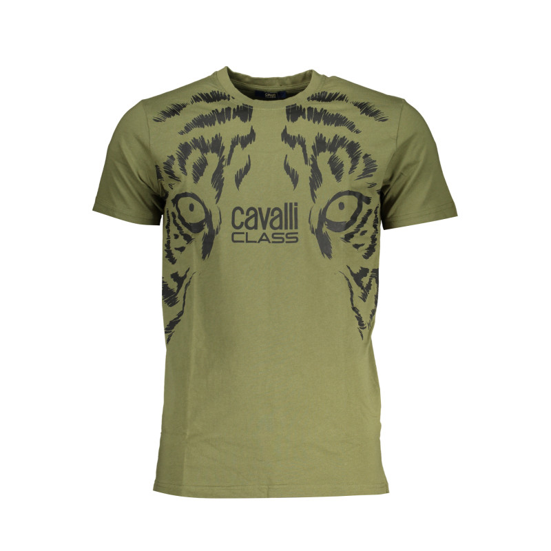 CAVALLI CLASS T-SHIRT MANICHE CORTE UOMO VERDE