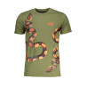 CAVALLI CLASS T-SHIRT MANICHE CORTE UOMO VERDE