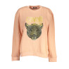 CAVALLI CLASS WOMEN&39S PINK SWEATSHIRT WITHOUT ZIP