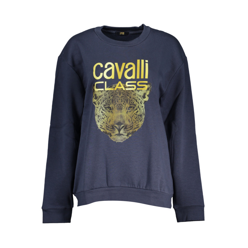 CAVALLI CLASS FELPA SENZA ZIP DONNA BLU