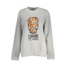 CAVALLI CLASS WOMEN&39S GRAY ZIPLESS SWEATSHIRT