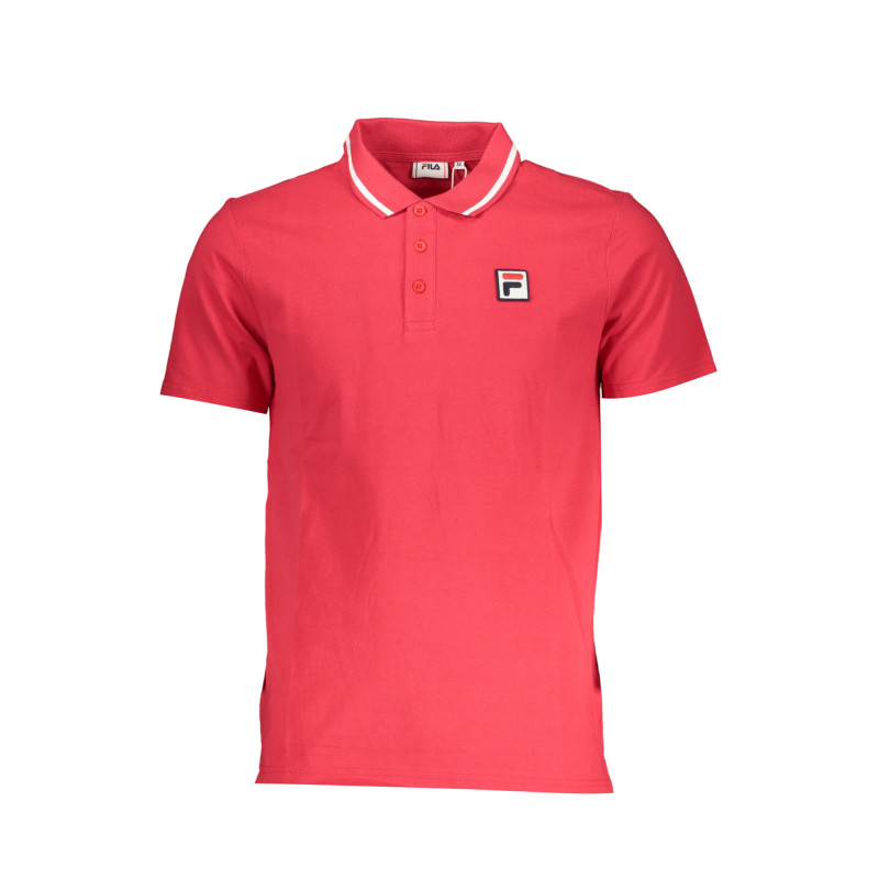 FILA MEN&39S RED SHORT SLEEVED POLO SHIRT