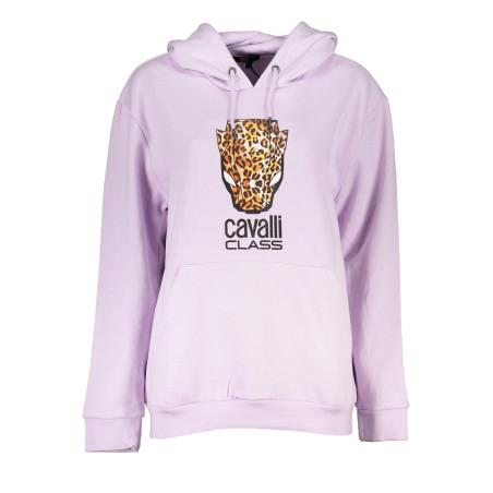 CAVALLI CLASS FELPA SENZA ZIP DONNA VIOLA