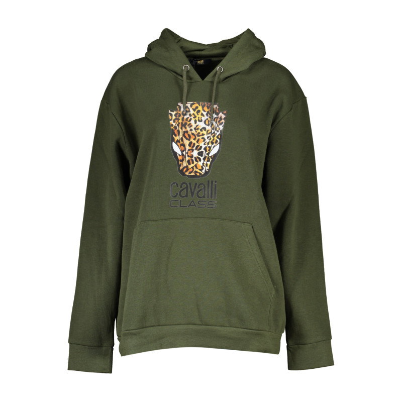 CAVALLI CLASS WOMEN&39S ZIPLESS SWEATSHIRT GREEN