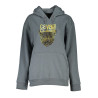 CAVALLI CLASS WOMEN&39S GRAY ZIPLESS SWEATSHIRT