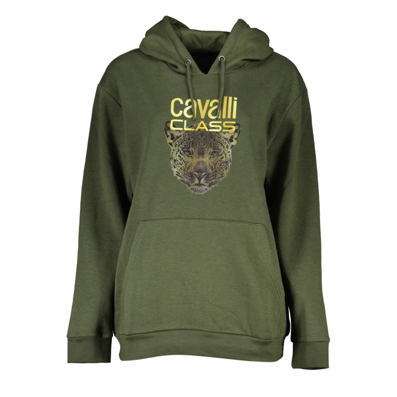 CAVALLI CLASS WOMEN&39S ZIPLESS SWEATSHIRT GREEN