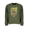 CAVALLI CLASS GREEN MEN&39S ZIPLESS SWEATSHIRT