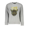 CAVALLI CLASS MEN&39S GRAY ZIPLESS SWEATSHIRT