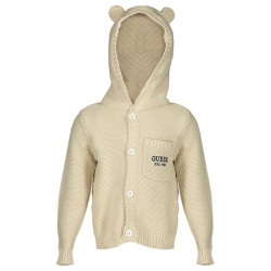 GUESS JEANS CARDIGAN BEIGE CHILDREN